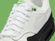 Nike Air Max 1 White/Black/Chlorophyll sneakers (Image via SBD)